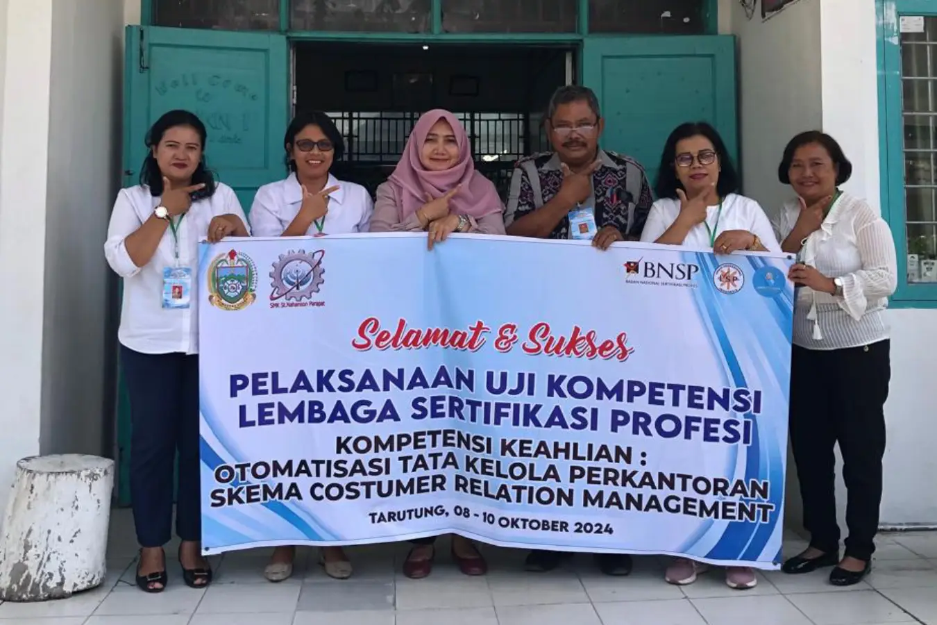 Pelaksanaan Uji Kompetensi dengan Skema Pengelolaan Umpan Balik Pelanggan dan Penjualan Ritel Melalui Platform Digital yang di laksanakan di tanggal 09 s.d 10 Oktober 2024 yang diikuti sebanyak 11 orang peserta dari SMK Negeri 1 Siatas Barita