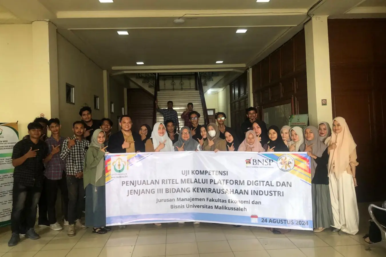 Pelaksanaan Uji Kompetensi Dengan Skema Jenjang III Bidang Kewirausahaan Industri dan Penjualan Ritel Melalui Platform Digital yang Dilaksanakan di Universitas Malikussaleh