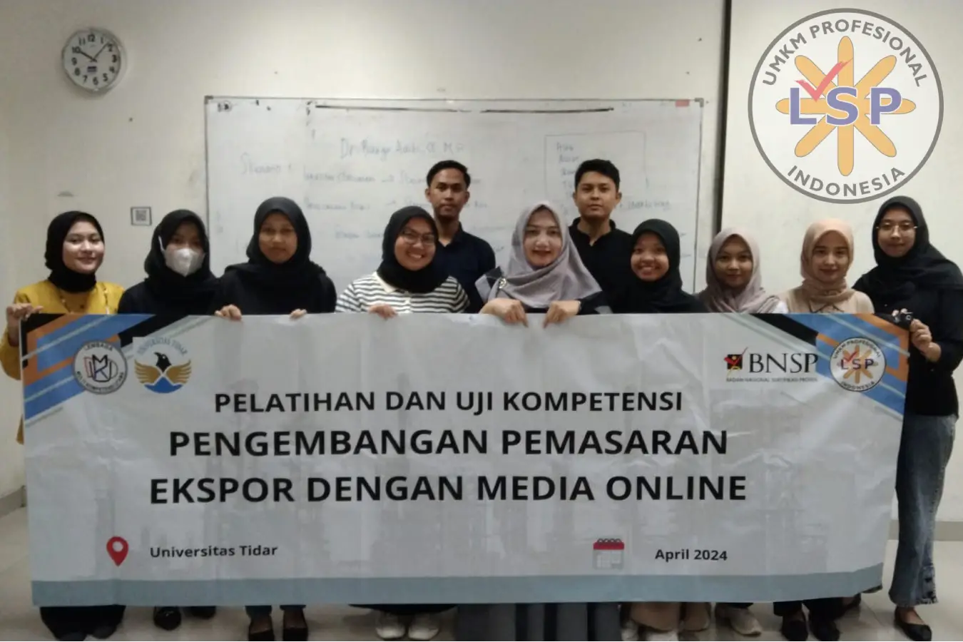 Pelaksanaan Uji Kompetensi Dengan Skema Pengembangan Pemasaran Ekspor Dengan Media Online yang Dilaksanakan di Fakultas Ekonomi Universitas Tidar Magelang