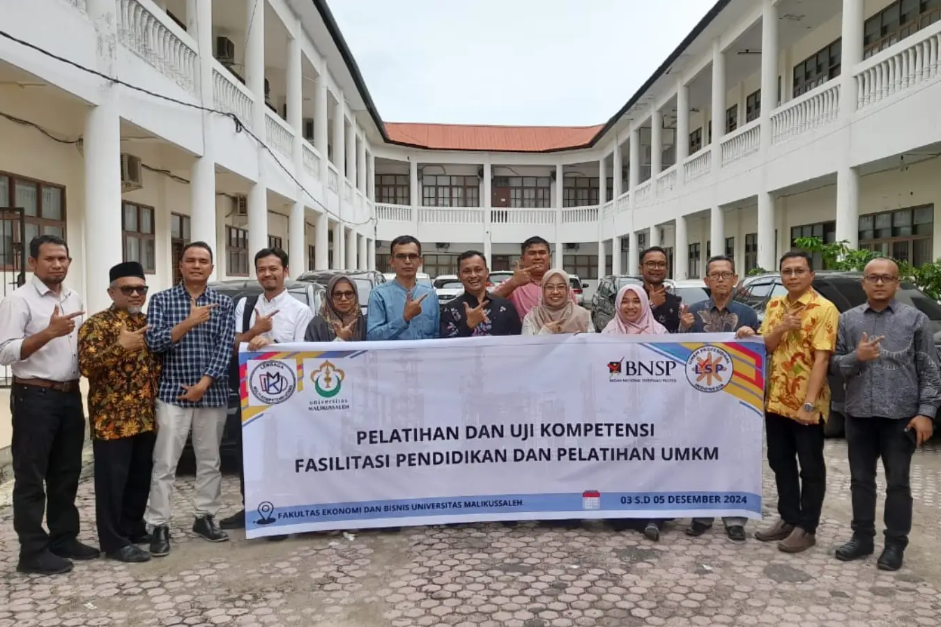 Pelaksanaan Uji Kompetensi Dengan Skema Fasilitasi Pendidikan Dan Pelatihan UMKM. Yang Dilaksanakan Pada tanggal 05 Desember 2024 Di Universitas Malikussaleh