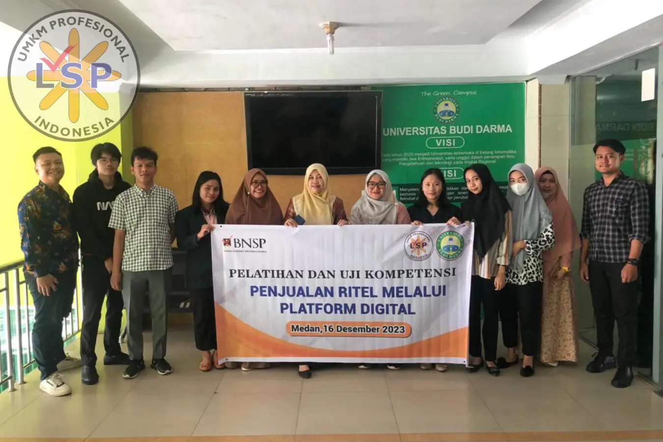 Pelaksanaan Uji Kompetensi Dengan Skema Penjualan Ritel Melalui Platform Digital Di Budi Darma