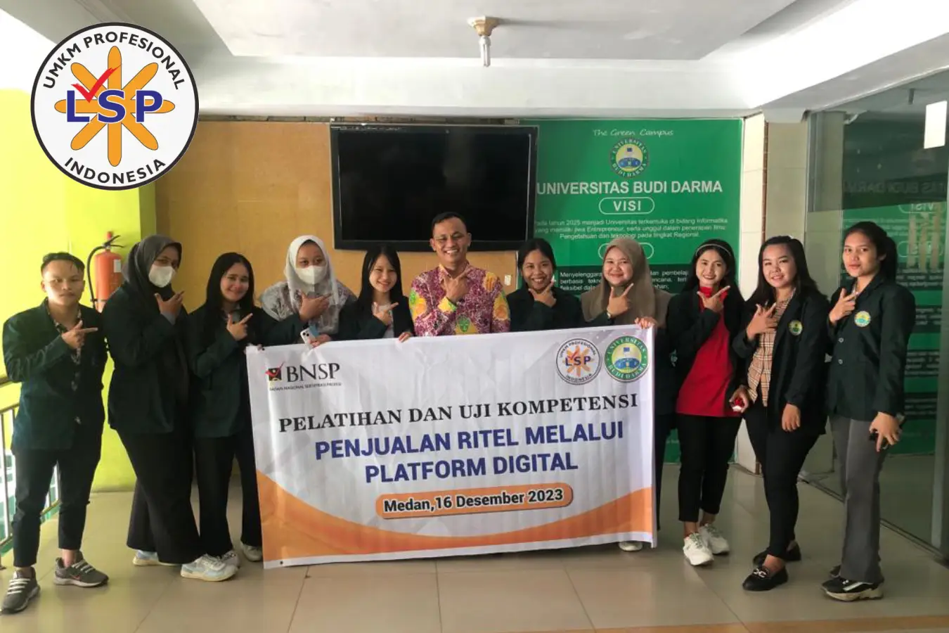 Pelaksanaan Uji Kompetensi Dengan Skema Penjualan Ritel Melalui Platform Digital Di Budi Darma