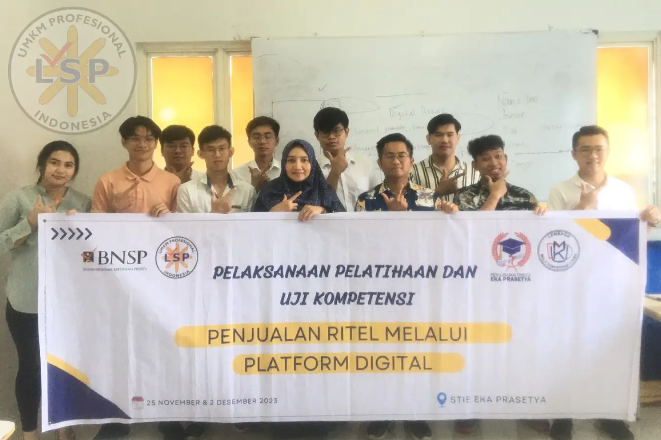 Uji Kopetensi Dengan Skeman Penjualan Ritel  Melalui Platform  Digital Melalui Metode  Luring Di STIE Eka Prastya